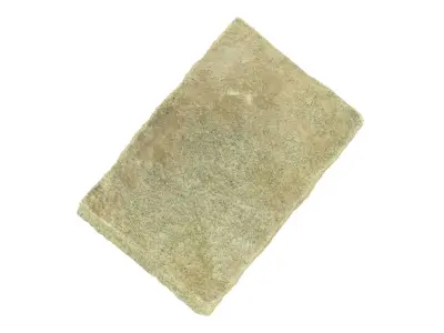 Rectangular Stone Tile Raw Scanned 3D model