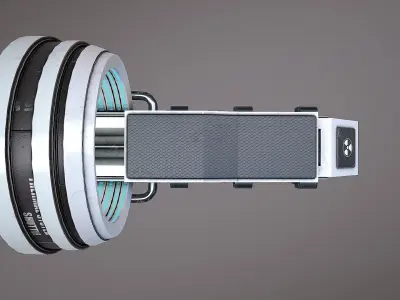 Sci-fi Medical Bed Low-poly 3D model