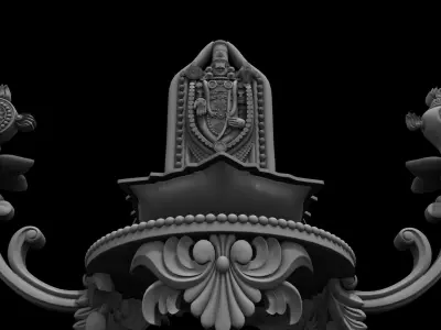 oil lamp venkateswara balaji 3D model