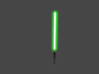 Lightsaber star wars Low-poly 3D model
