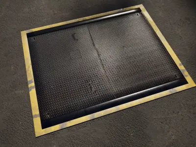 Industrial Utility Manhole Cover 3D model