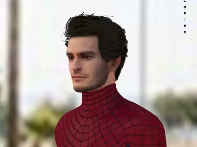 Andrew Garfield from Spideman No Way Home 3D model 3D model