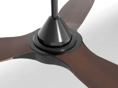 Ceiling fan 04 Low-poly 3D model