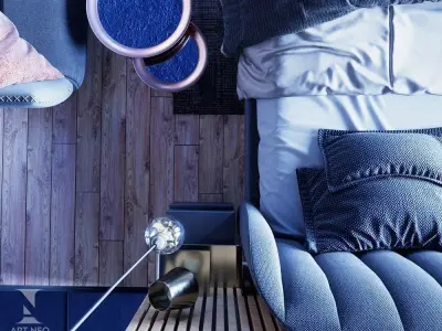 Bathroom Interior Scene for 3DMax and Corona Renderer Low-poly 3D model