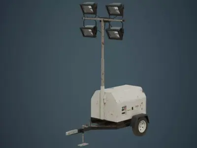 Light Tower 2B Low-poly 3D model