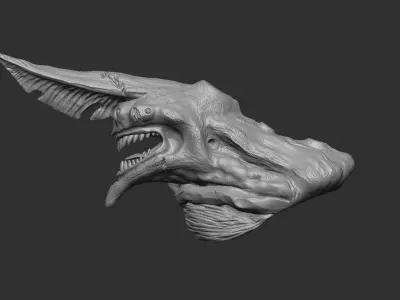 Pacific rim KnifeHead Bust 3D print model