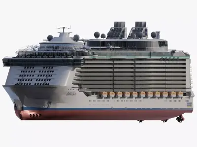Oasis of the Seas with full interior 3D model