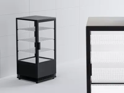 Industrial Display Fridge For Sandwiches And Cookies 3D model