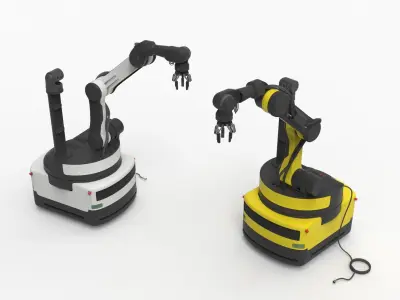 Industrial Robot arm  3D model