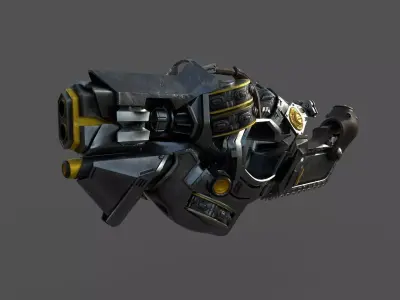 Sci-Fi Weapon Low-poly 3D model