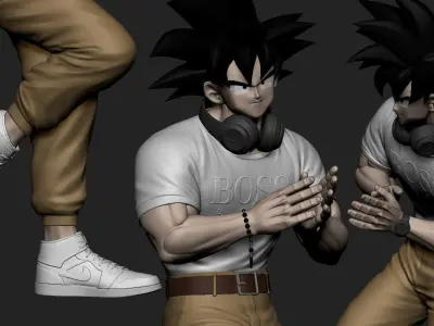 Goku - Street Style 3D print model