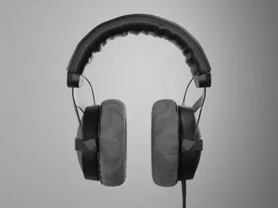 DT 770 Pro headphones 3D model