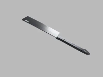 Cleaver Knife Low-poly 3D model