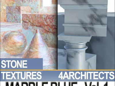 Marble Blue and Materials Vol 1 Texture