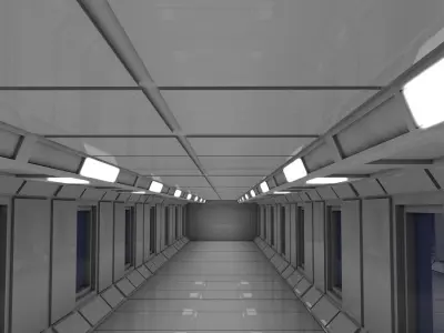 Sci Fi Interior 3D model buy