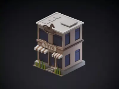 Toy Shop  Low-poly 3D model