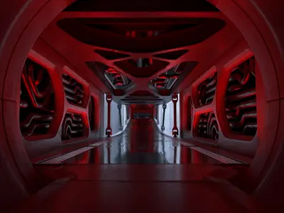  16 Sci-fi Interiors Set 