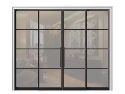 Sliding doors in Loft style 3D model