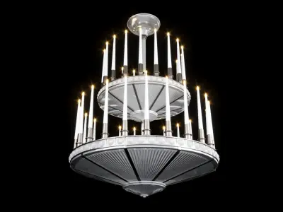 Perles chandelier 3D model