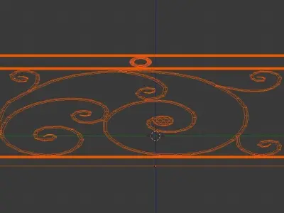 Forged Fence 3D Free low-poly 3D model