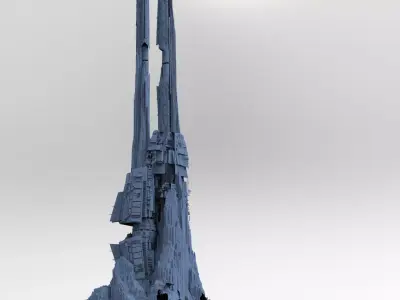 Star Freighter Tower 5 3D model