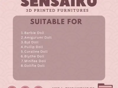 KLEPPSTAD Wardrobe with doors for Dollhouse IKEA 3D Print 3D print model