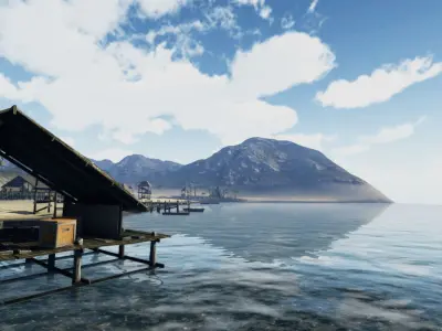 Tiki Island Updated Low-poly 3D model