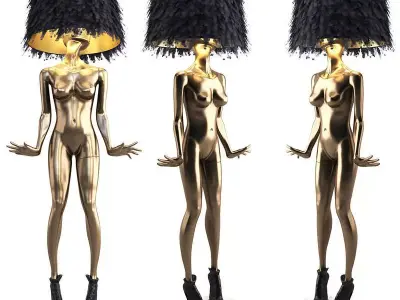 MANNEQUIN FLOOR LAMP FREDERIKA 3D model