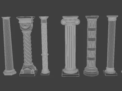 ClassicalColumn3DModelCollection 3D model