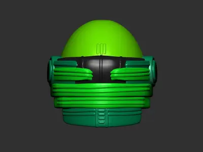 helmet high poly sculpt 3d printable 3D model