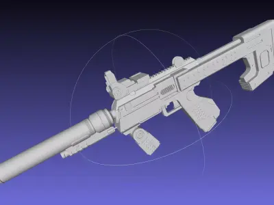 Halo ODST SMG Basic Model 3D model