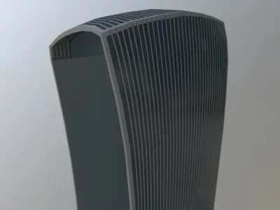 London Walkie Talkie Low-poly 3D model