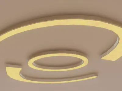 Ceiling Lamp LEDs Free low-poly 3D model