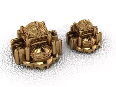 mosque drawing mosques place of worship drawing Hagia Sophia 3D print model