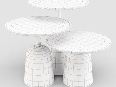Normann CopenHagen Turn - Side Tables 3D model