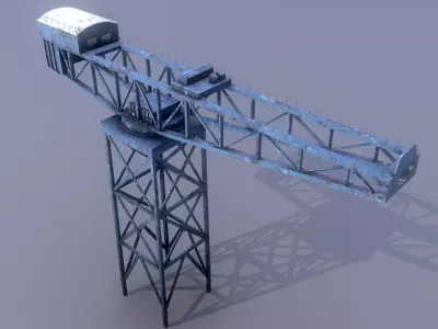 James Watt Dock Crane Low-poly 3D model