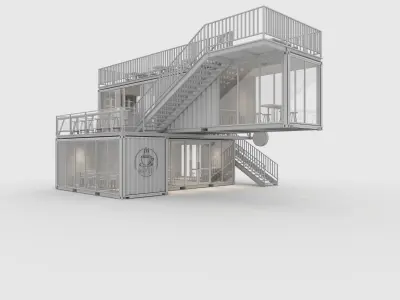 Container Cafe 8 3D model