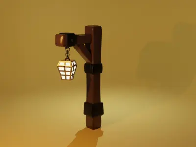 Free Lantern Free low-poly 3D model