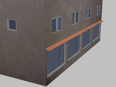 Urban building Free low-poly 3D model purchase