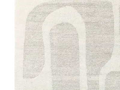 ELURU HAND-KNOTTED WOOL RUG 3D model