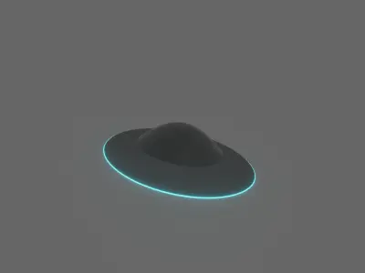 UFO space  Free low-poly 3D model