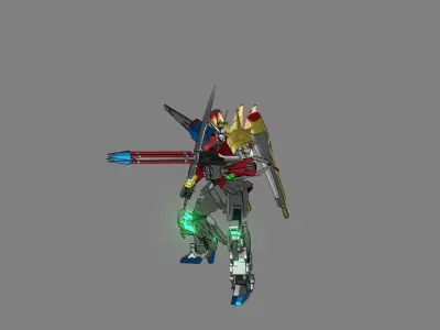 Attacker Gundam 20 3D model
