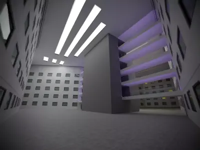 Liminal Hotel Backrooms Level 188 3D model