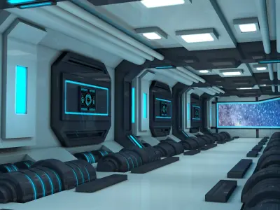 Sci fi Interior 3D model 68