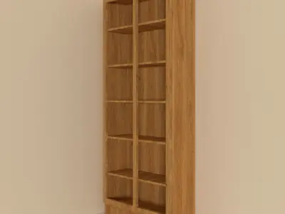 IKEA Bookcase with glass doors 3D model