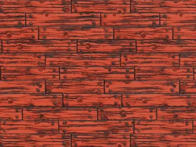 Vibrant Blue and Orange Checker Woven Strips PBR Seamless Texture