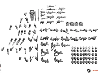 Feudal Guard - Upgrade Pack 1 3D print model