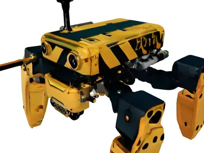 ALITI F1 Industrial Quadruped Robot Low-poly 3D model