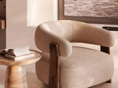 Bedroom interior scene 3D model