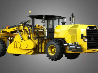 RM500B - Road Reclaimer Vehicle 3D model